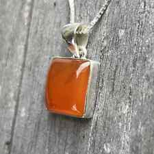 Natural Carnelian Pendant Sterling Silver picture