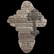 The Faith Collection 10” But The Fruit Of The Spirit Is Love Resin Cross FC-1717 picture