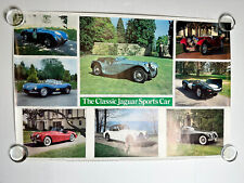 THE CLASSIC JAGUAR SPORTS CAR 1937-1961 Vintage Original 1980 25x38 Wall POSTER picture
