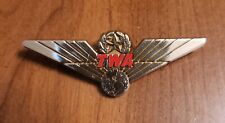 TWA TRANS WORLD AIRLINES - JUNIOR PILOT WINGS - PLASTIC/PIN picture