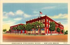 Linen Postcard Concordia Publishing House in St. Louis, Missouri picture