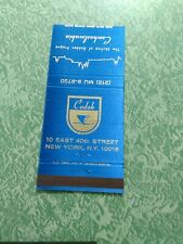Vintage Matchbook Collectible Ephemera E8 New York City cedok Czechoslovakia picture