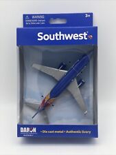 Southwest Airlines Diecast Airplane New -  Daron - Boeing 737 Blue Livery Toy picture