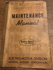 General Motors EMD Maintenance Manual Model 567 1943 picture