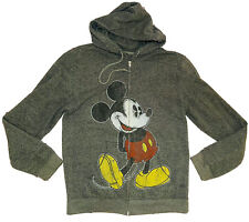 Disney Parks Mickey Mouse Men's Gray Full-Zip Hooded Jacket; Size L picture