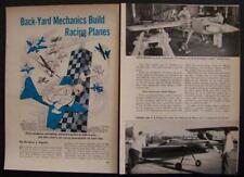 Midget Air Racing National Air Races 1952 vintage pictorial Pylon Racing Planes picture