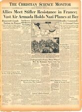 D-DAY Overlord Allies Meet Resistance . Air Armada Hold Luftwaffe  June 7  1944 picture