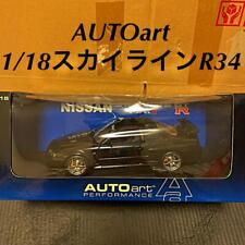 Autoart 1 18 Nissan Skyline GT R R34 Black GTR picture