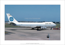 Pan Am Boeing 747-121 A3 Art Print – Departing Sydney – 42 x 29 cm Poster picture