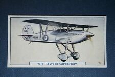 HAWKER SUPER-FURY  RAF Fighter  Vintage Card  QC07 picture