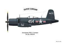 Rare F2G Super Corsair 11 X 17 print This Plane Still Exists. picture