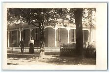 1916 View Of Home Young America Indiana IN RPPC Photo Posted Antique Postcard picture