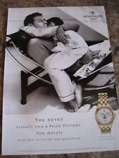 PATEK PHILIPPE WATCH LOOK AFTER FOR NEXT GENERATION 2001 ADVERT A4 FILE 29 picture