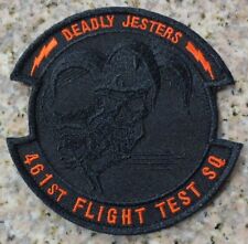 F-35 FLIGHT TEST SQUADRON 461st DEADLY JESTERS BLACK PATCH WOW picture