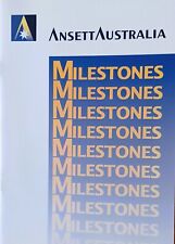ANSETT Australia MILESTONES BOOKLET, 1909 to 1998, details by Date. picture