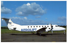 Aerolift Beechcraft 1900C at Manila Airplane Postcard picture