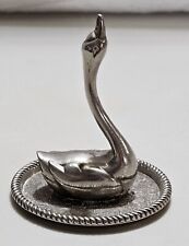 Vintage Pewter Swan Figurine picture
