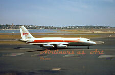 TWA Convair 880 N816TW at BOS in 1971 8