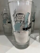 Mid Century Modern man cave automobile 12 oz highball glasses 5 1/2 inches tall  picture