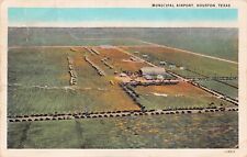 Houston TX Texas Municipal Airport Aviation now Air Terminal Museum Postcard B52 picture