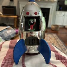 VINTAGE Marvin The Martian Sound Alarm Clock Spaceship 2000 Looney Tunes - Works picture