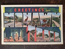Greetings from Mohawk Trail, MA, Scenery in Letters - Linen, 1930s-40s picture
