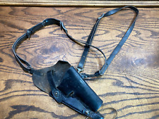 Vintage WWII US Pilots Leather Shoulder Holster w Dual Straps ~ WW2 picture