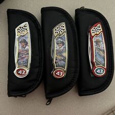 3 Franklin Mint Richard Petty #43 Handle Pocket Knife in Bag and Box MIB picture
