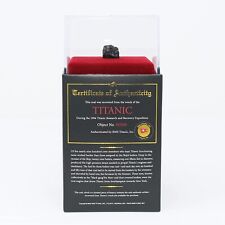 Titanic Authentic Coal in Display Case Recovered  in 1994 From Authorized Seller picture