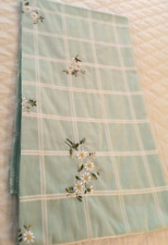 Vintage Italian Handmade Burano Embroidered Tablecloth & Napkins, Green picture