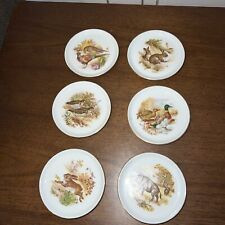 Rare Vtg F4 West Germany Wildlife Coasters Set Of 6 Perfect Cond. picture