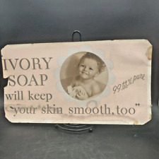 Ivory Soap Will Keep Your Skin Smooth Too Cardboard Advertisement picture