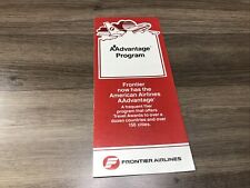 Frontier Airlines AAdvantage Program Brochure picture