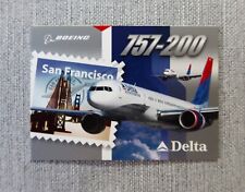 Delta Air Lines Aircraft Pilot Trading Card # 17 Boeing 757-200  2004 picture