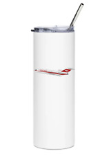 TWA Boeing 727 Stainless Steel Water Tumbler with straw - 20oz. picture