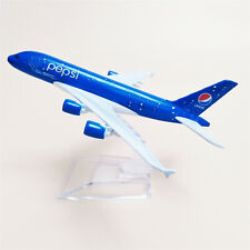 16cm AIR PEPSI Airbus A380 Airlines Diecast Airplane Model Plane Alloy Aircraft picture