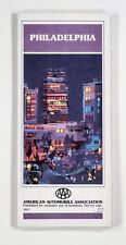1987 AAA PHILADELPHIA ROAD MAP unused CENTER CITY tourism & sightseeing picture
