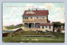 1911. SANTA CRUZ, CAL. FREE CLIFF MUSEUM, VUE DE L'EAU. POSTCARD. 1A38 picture