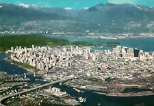 Aerial View Of Downtown Vancouver British Columbia Canada Postcard picture
