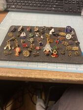 Large Lot of 50+ USED Mixed Vtg. to Modern Lapel & Small Pins-Wide Variety. DEAL picture