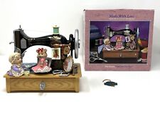 1997 Enesco Sewing Machine Bears Multi-Action 