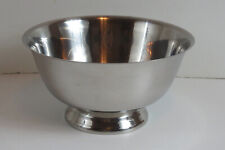 Vintage West Bend Footed Stainless Steel Mixing Bowl Large Made In USA picture
