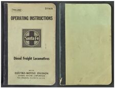 SANTA FE DIESEL FREIGHT LOCOMOTIVES OPERATING INSTRUCTIONS # 2116A - JUNE 1944 picture