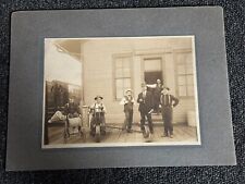 1906 Train Depot railroad CSt.PM&O american express id’ed mounted photo CMO RR picture