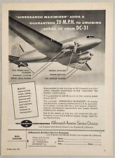 1957 Print Ad Airesearch Maximer Adds 20-MPH to DC-3 Cruising Speed Los Angeles picture