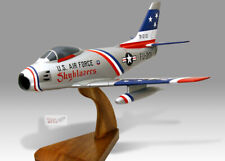 North American F-86 Sabre USAF Skyblazers Solid Wood Handmade Desktop Model picture