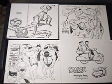 SPACE GHOST Animation Cel Art ALEX TOTH MODEL SHEETS 1960's Cartoons Comics I9 picture