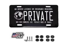 No Driver License Or Insurance Required Private Black 6