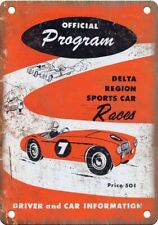 Delta Region Sports Car Races Reproduction Metal Sign A1025 picture