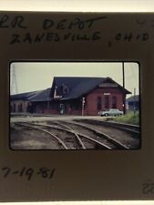 1981 Original 35mm Slide Zanesville Ohio Railroad Depot Kodachrome picture
